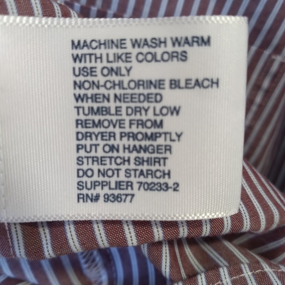 Stafford Fitted 16 1/2 Button Down Shirt 34/35. - Picture 5 of 7